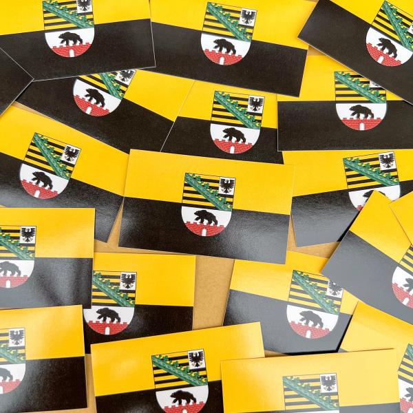 Aufkleber - Landesflagge Sachsen-Anhalt_04